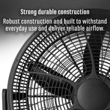 Sheffield 20" High Velocity Floor Fan, Black Unclassified Sheffield 