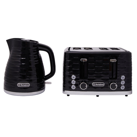 Morphy Richards Kettle And Slice Toaster Set Black Equip Black
