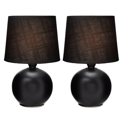 Louis Ceramic Modern Round Table Lamp | Set Of 2 Unclassified Lexi Lighting 