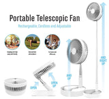 2 in 1 Extendable Rechargeable Fan Unclassified Sheffield 