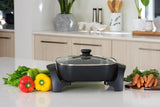 12" Square Electric Frypan, Black Unclassified Westinghouse 