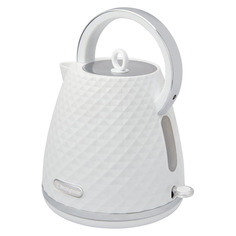 White clearance diamond kettle