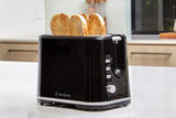 2 Slice Toaster, Black Plastic Unclassified Westinghouse 