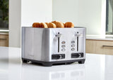 4 Slice Toaster, Stainless Steel Unclassified Westinghouse 