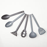 6 Piece Nesting Kitchen Utensil Set, Black Grey Unclassified Westinghouse 