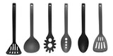 6 Piece Nesting Kitchen Utensil Set, Black Grey Unclassified Westinghouse 