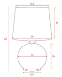 Louis Ceramic Modern Table Lamp | Set Of 2 Unclassified Lexi Lighting 